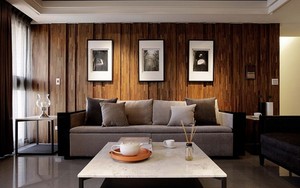 130平米普通户型现代简约家装装修图片设计-上海齐装网装修效果图