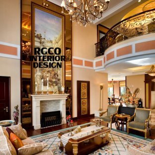 简欧别墅客厅装修效果图