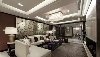 上海室内装修_家装中式吊顶