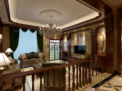 上海别墅装修美式乡村风格全案设计欣赏