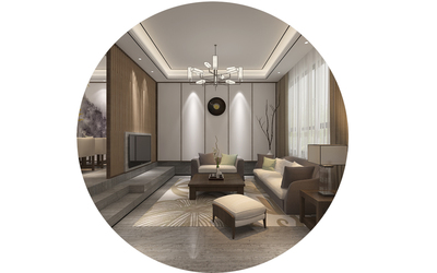 上海院子新中式禅意空间装修效果图 | 上海尚层装饰