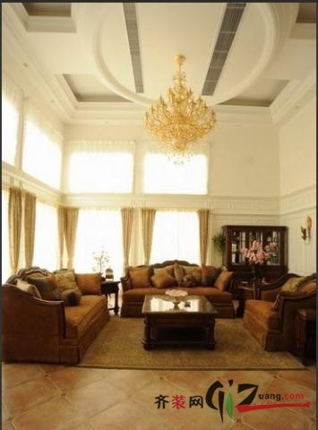 270平米别墅美式风格家装装修图片设计-上海齐装网装修效果图